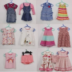 Bebé Niñas Ropa de Verano 18 - 24 Meses Vestido de Fiesta Paquete Artículo de Bonificación - Imagen 1 de 20