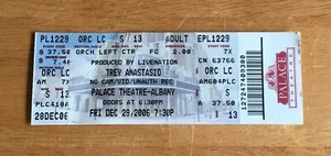 Trey Anastacio December 29, 2006 Palace Theatre Albany NY Concert Ticket - Picture 1 of 2