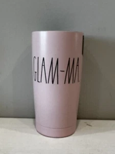 Rae Dunn GLAM-MA Black Stainless Steel Travel Mug Tumbler 17oz New No Lid - Picture 1 of 4