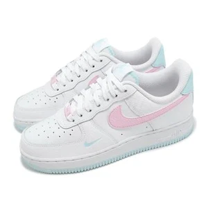 Nike Wmns Air Force 1 07 AF1 White Pink Foam Glacier Blue Women Shoes IH0640-161 - Picture 1 of 8