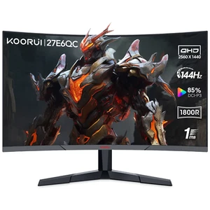 27 Inch 2K QHD 144Hz 1Ms Curved Gaming Monitor,Adpitive-Sync Technology,100% Srg - Picture 1 of 12