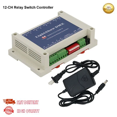 DMX 12-CH Relay Switch Controller DC 5V DMX512 Fit For KTV Bars Entertainment ot - Image 1 of 4