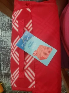 Manta roja de picnic/estadio 50"" x 60"" - revestimiento y mango resistentes al agua - Imagen 1 de 3