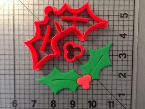 Juego de cortador de galletas de muérdago - Imagen 1 de 2