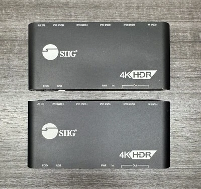 SIIG Distribution Amplifier CE-H22Y11-S1 BX72913X *LOT OF 2* #TL-645 - Image 1 of 4