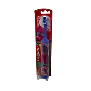 Colgate Trolls Kids Extra Soft Oscillating Battery Powered Toothbrush Purple @ - Picture 1 of 5