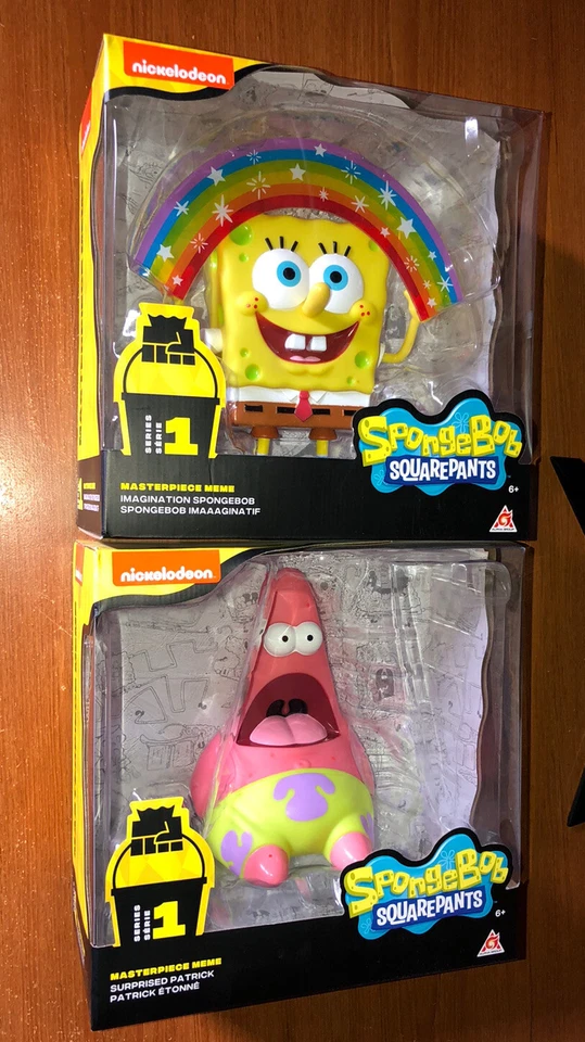 海绵宝宝 Patrick Figures 杰作 Meme Nickelodeon 公仔套装 — 第 1/4 张图片
