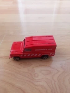 Corgi Landrover Defender Emergency Fire vehicle Red diecast Model - Rare - Picture 1 of 5