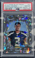 💎Russell Wilson CRACKED ICE /10 2012 Black Friday AUTO Rookie Card RC PSA 10💎