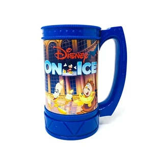 Tazza tazza evento Disney On Ice La Bella e la Bestia blu Stein plastica - Foto 1 di 7