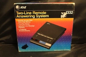 AT&T Two-Line Remote Answering System 1332 Vintage "1989" Retro NEW IN BOX - Picture 1 of 4