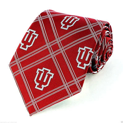 Corbata para hombre Indiana Hoosiers NCAA University College X Logo corbata roja  Foto 1 de 3