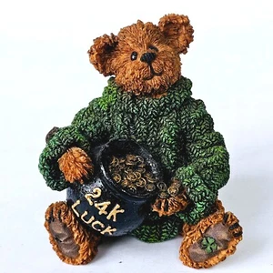 Boyds Bear Bearstone Collezione Lucky Liam Fine dell'Arcobaleno #227799 - M707.1 - Foto 1 di 10