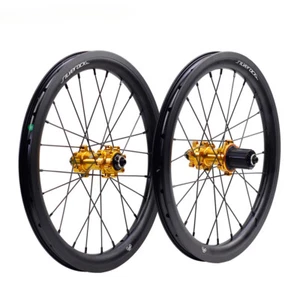 Juego de ruedas plegables para bicicleta de montaña con freno de disco 16 pulgadas 349 profundidad 30 mm - Imagen 1 de 26