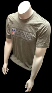 Nike Dri Fit Men's NFL Football Gray Shirt Short Sleeve T-Shirt - Picture 1 of 2