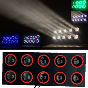 10X80W LED Beam Stage Light Matrix Dot Flash DJ Lighting Spliceable Background - Picture 1 of 14