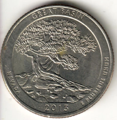 USA - 2013P - Washington ¼ Dollar - Great Basin - Low Mintage - #9844 - Image 1 of 2