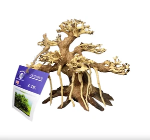 Aquaglobe Pulpo Bonsai Madera Nano 6" Pecera Acuario Decoración Madera a la deriva - NUEVO - Imagen 1 de 2