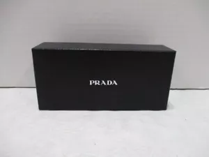 Estuche para gafas de sol Prada para mujer 7x3 negro rectangular semi duras accesorio - Imagen 1 de 10
