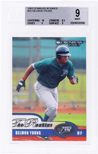 2003 Donruss Rookies Delmon Young #55 BGS 9 - Picture 1 of 2