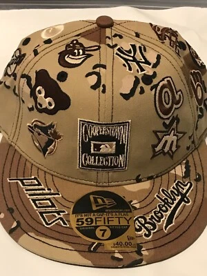 NUEVA ERA 5950 Colección Cooperstown Todo Equipo de Béisbol Gorra Tallas 7 1/2 a 7 5/8 Foto 1 de 4