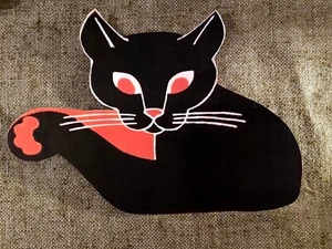 U Choose Vintage Inspired Panther Cat Torso Halloween Cardstock Decoration - Picture 1 of 5