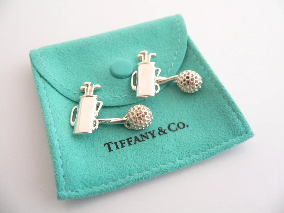 Juego de bolas de golf Tiffany & Co gemelos gemelos regalo bolsa de amor Foto 1 de 1