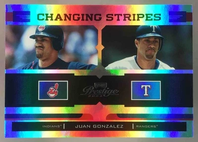 Juan González 2004 Playoff Prestige Cambio Rayas Holo Lámina/50 #CS-15 SP Foto 1 de 4