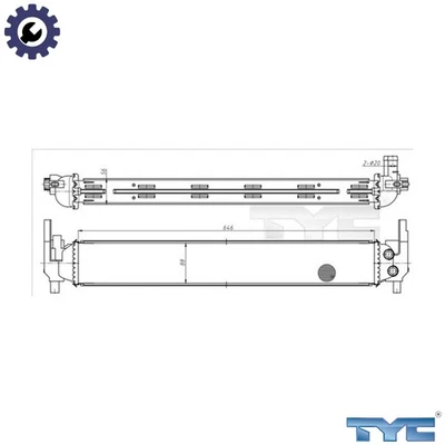 RADIATOR ENGINE COOLING 737-0070 FOR SKODA ROOMSTER/Praktik FABIA/III/Combi 1.0L - Image 1 of 4