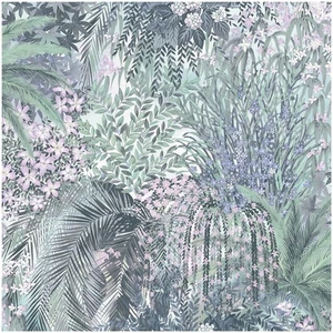 Grandeco Paradise Blue Botanical Wallpaper Washable Paste The Paper Lush Garden - Picture 1 of 6