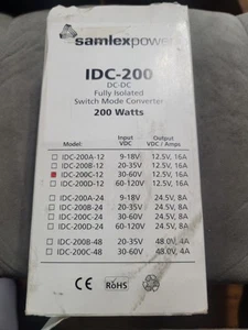 Samlex IDC-200C-12 200W DC-DC Wandler 30-60V Input 12,5V Output NEU Open Box - Bild 1 von 2