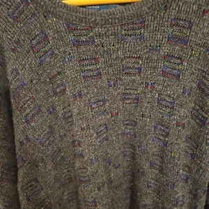 Vintage Loafer’s USA Strick Pullover XL Coogi Style Mehrfarbig 90er Strukturmuster - Bild 1 von 7