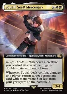 Magic The Gathering Squall, SeeD Mercenary 509 raro arte extendido Final Fantasy - Imagen 1 de 1
