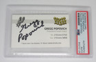 Gregg Popovich signed autographed PSA DNA business card NBA San Antonio Spurs