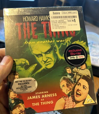 THE THING  (1951) HMV UK EXCLUSIVE BLU RAY WITH ART CARDS, POSTER, SLIPCOVER OOP - Image 1 of 2