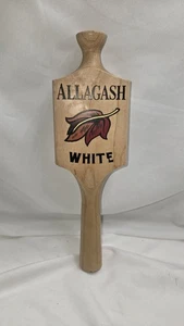 Allagash Blanco IPA Grifo de Cerveza Mango Perilla de Cerveza Barril Barra Superior Madera 11" - Imagen 1 de 2