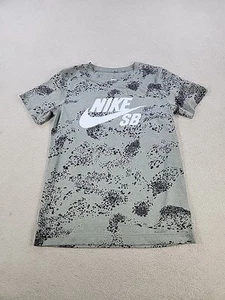Nike SB Dri Fit T Shirt Youth Medium  Grey/black Skateboard Sports Running  - Picture 1 of 11