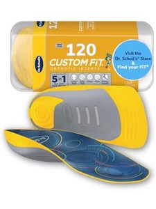 Dr. Scholl's Custom Fit CF120 Orthotic Shoe Inserts 5-IN-1 All Day Pain Relief - Picture 1 of 3