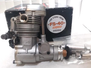 O.S. FS-40 Surpass Four Stroke Engine w/Box & Manual 35220 NEW - Picture 1 of 18