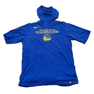 Golden State Warriors Hoodie Medium Nike NBA Basketball Shirt Steph Curry Blue M - Picture 1 of 5