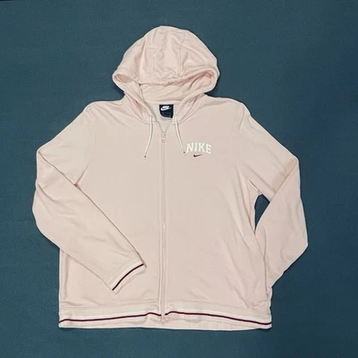 Nike Sportswear Club Chaqueta Sudadera con Capucha para Mujer XL Rosa Cremallera Completa Bolsillos Pista Foto 1 de 4
