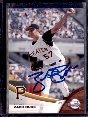 Upper Deck Sweet Spot #69 Pirates Zach Duke 2011 automático/firmado en persona Foto 1 de 2