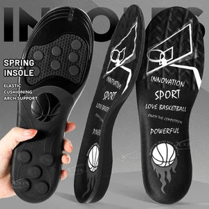 Spring Gel Sport Insoles Cushion Pads for Basketball Shoes 35–46 Elastic UK - Picture 1 of 10
