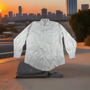 Brooks Brothers Herren weiß Pinpoint Oxford Hemd 16,5-35 bügelfrei Business - Bild 1 von 7