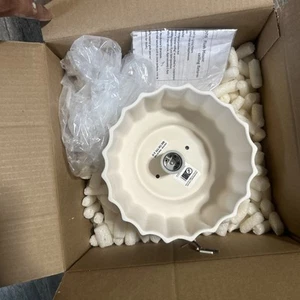 Justice Design Group CER-6183W Radiance 8"W Outdoor Flush Mount - White - Picture 1 of 4
