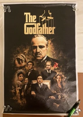 NEW Canvas Movie Poster THE GODFATHER 1972 Mafia Crime Film Brando Pacino 16x24 - Image 1 of 4