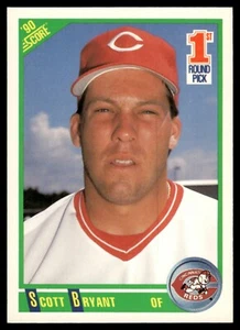 1990 Score 1st Round Pick #667 Scott Bryant Rookie Cincinnati Reds - Picture 1 of 2
