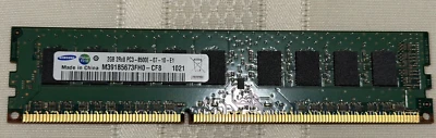 2x2GB DDR3 PC3-8500E SAMSUNG M391B5673FH0-CF8 MEMORY (4GB in Total) - Image 1 of 2