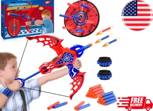 Kids Bow and Arrow Set with 20 Suction Cup Arrows & Targets - Safe Archery Toy - Picture 1 of 7