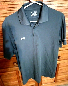 Camisa polo de golf Under Armour Heat Gear mediana gris para hombre - Imagen 1 de 6